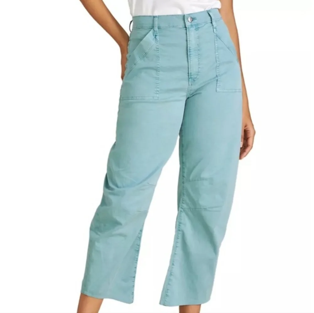 Veronica Beard Charlie Barrel Leg High Rise Pants - Picture 2 of 11